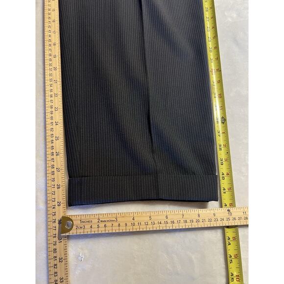 Armani Collezioni Mens 42R 35x29 Charcoal Gray Micro-Stripe Designer Suit - Picture 15 of 16